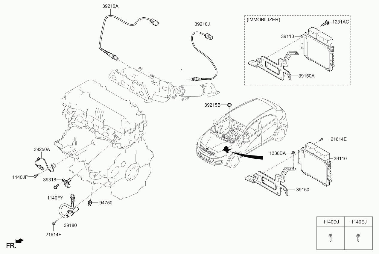 Hyundai 39210 2B310 - Sonda lambda parts5.com