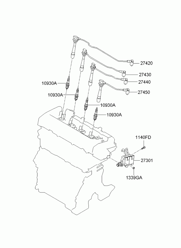 Hyundai 18823 111012 - Žarnica parts5.com