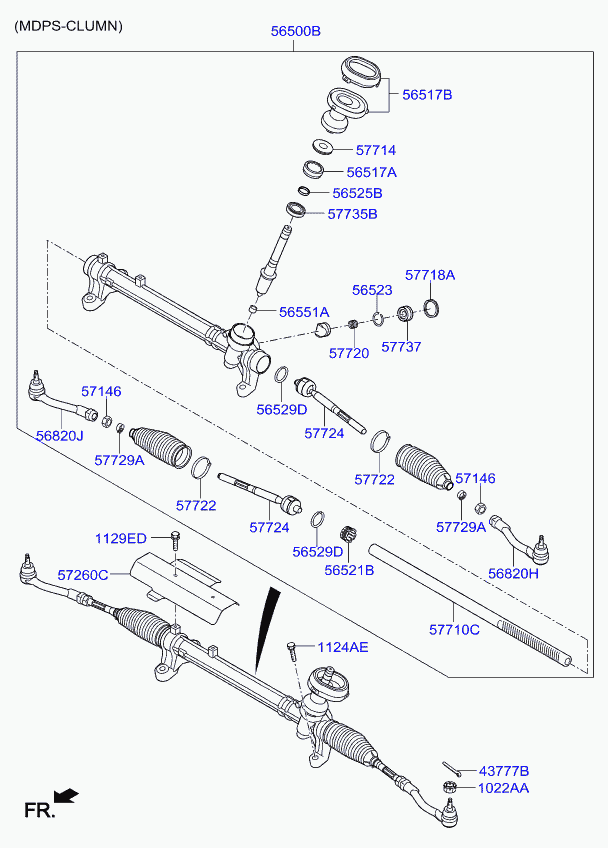 KIA 56820-C1000 - Ακρόμπαρο parts5.com