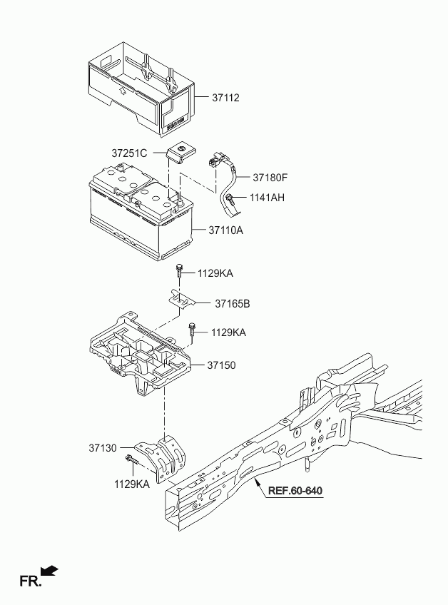 Hyundai 37110C5902 - Baterie de pornire parts5.com