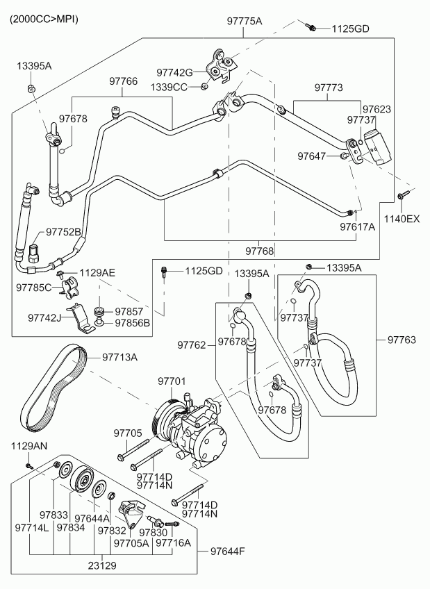 Hyundai 97713 2D510 - Rebrasti jermen parts5.com