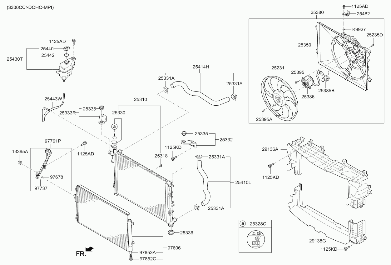 KIA 25330C7000 - Τάπα κλεισίματος, ψύκτης parts5.com