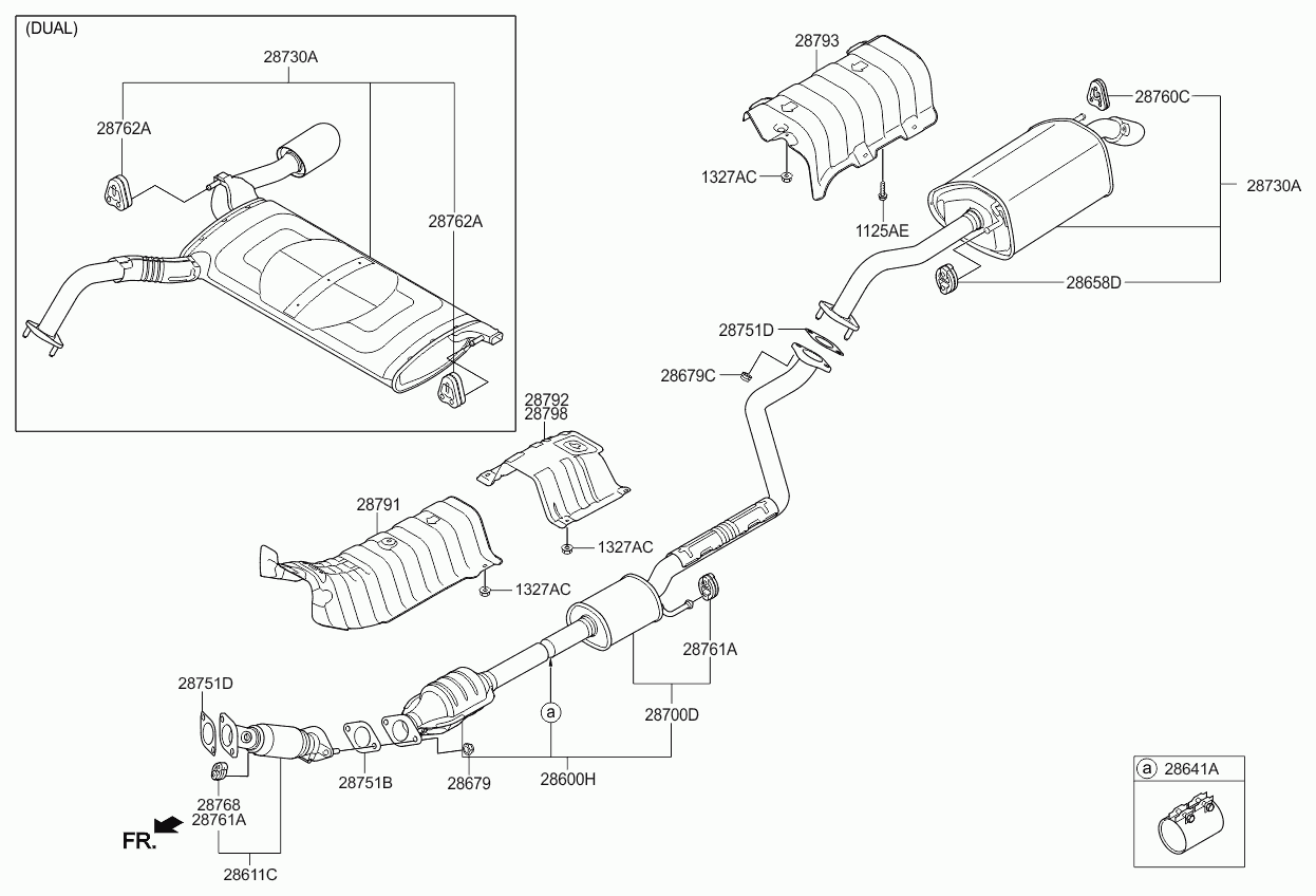 Hyundai 28761-3N000 - Държач, гърне parts5.com