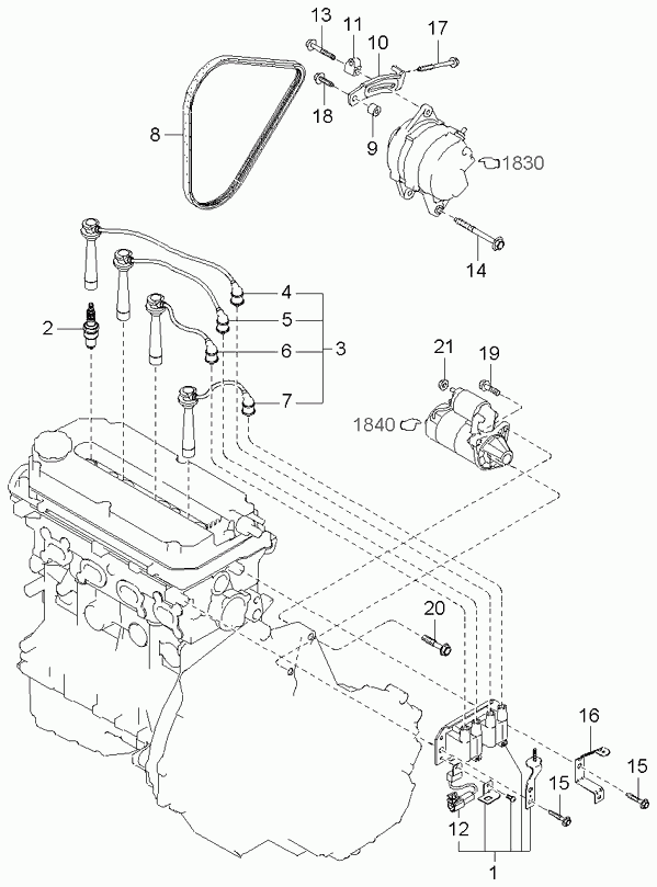 KIA 2740018110 - Bujii parts5.com