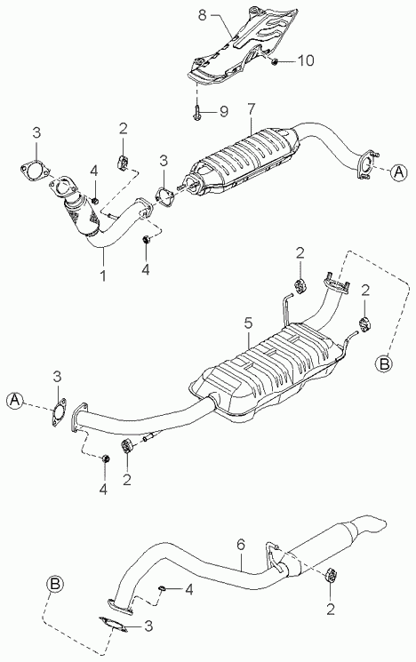 KIA 28950-4A160 - Catalytic Converter parts5.com