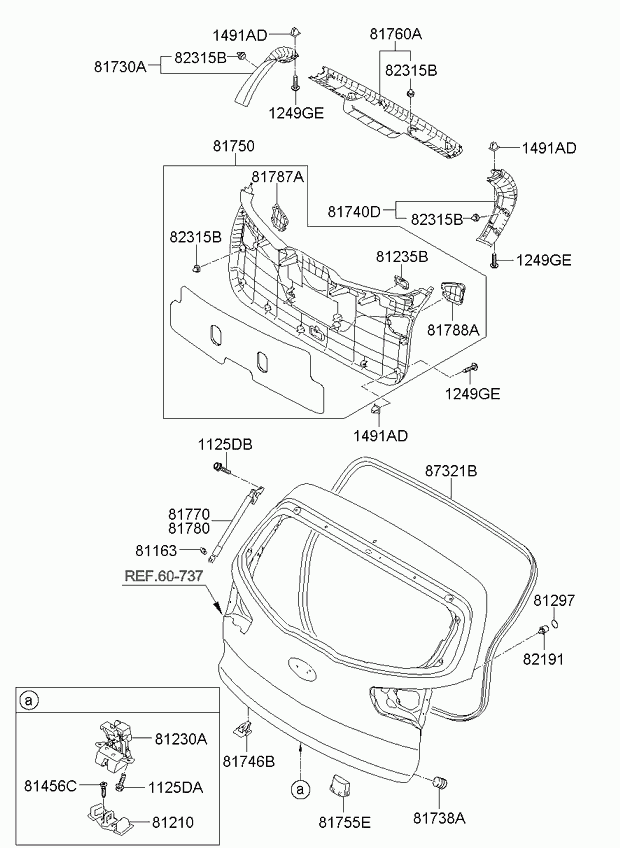 Hyundai 81770-3W000 - Gas Spring, boot, cargo area parts5.com