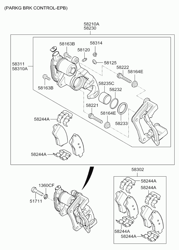 KIA 58300 A2300 - Féknyereg parts5.com