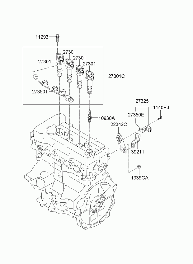 Hyundai 18854-09080 - Vzigalna svecka parts5.com