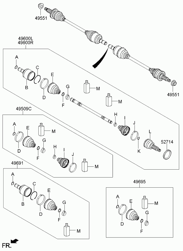 Hyundai 49681-2W050 - Osłona, wał napędowy parts5.com