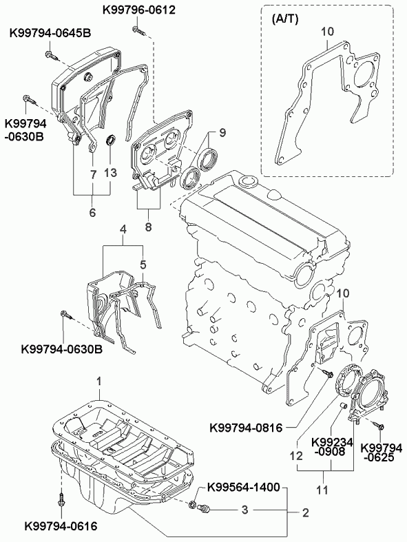 KIA 0FE1H10502A - Inel de etansare parts5.com