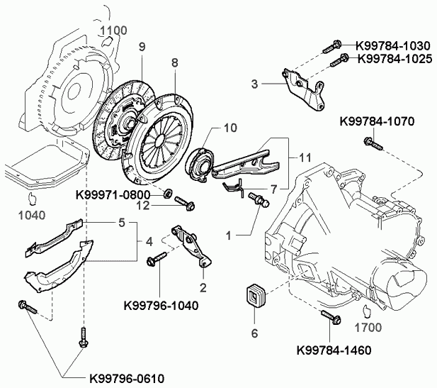 KIA 0K9A2-16-510 - Rulment de presiune parts5.com