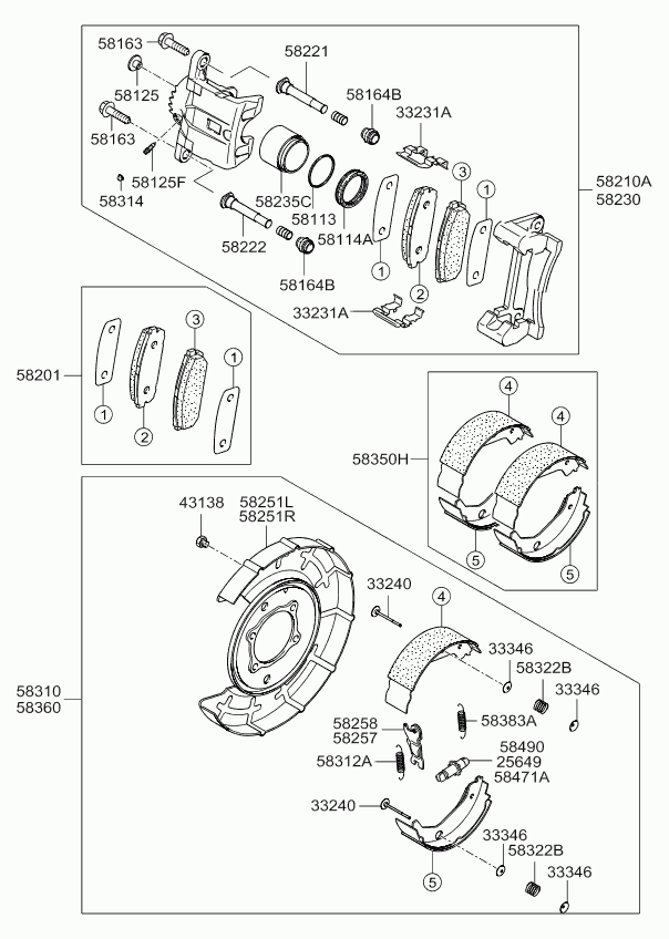 KIA 58302-3EU00 - Set placute frana,frana disc parts5.com