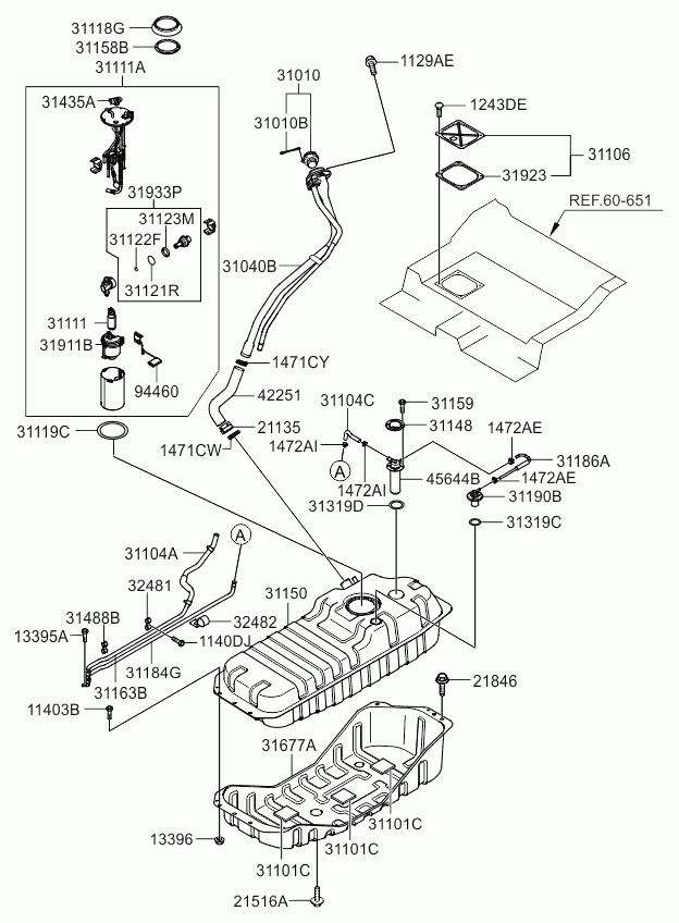 Hyundai 311113L000 - Pumpa za gorivo parts5.com