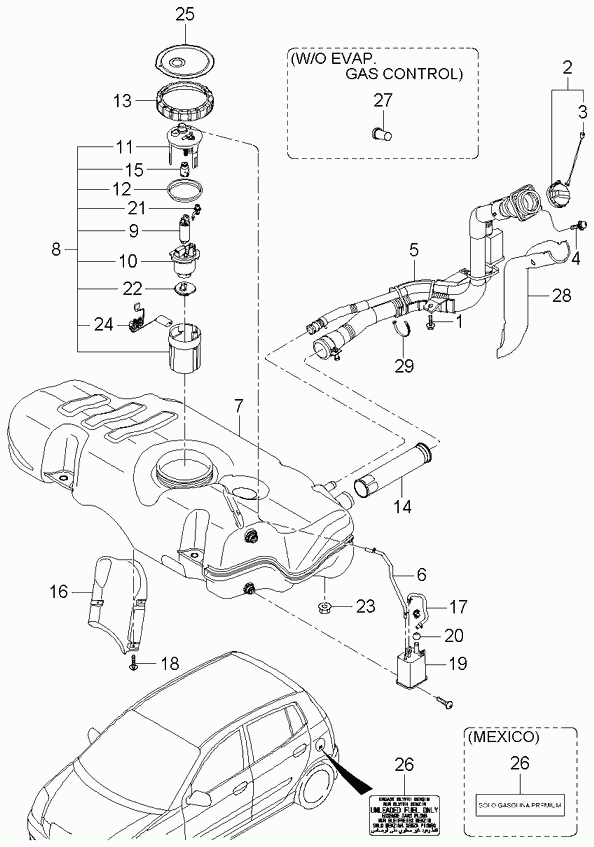 KIA 31110-07000 - Crpalka za gorivo parts5.com