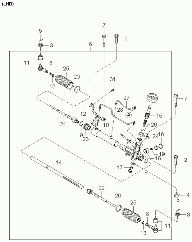 Hyundai 57724-07100* - Articulatie axiala, cap de bara parts5.com