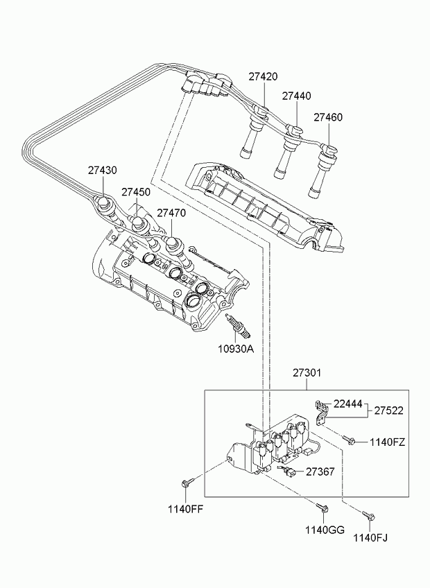 Hyundai 27410 37100 - Bujii parts5.com