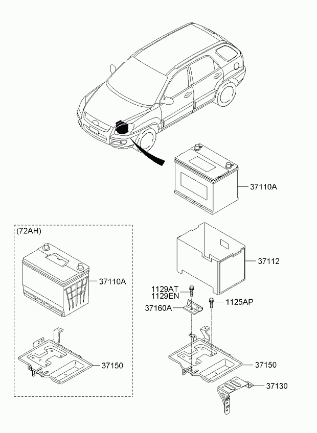 Hyundai 371101F680 - Baterie de pornire parts5.com