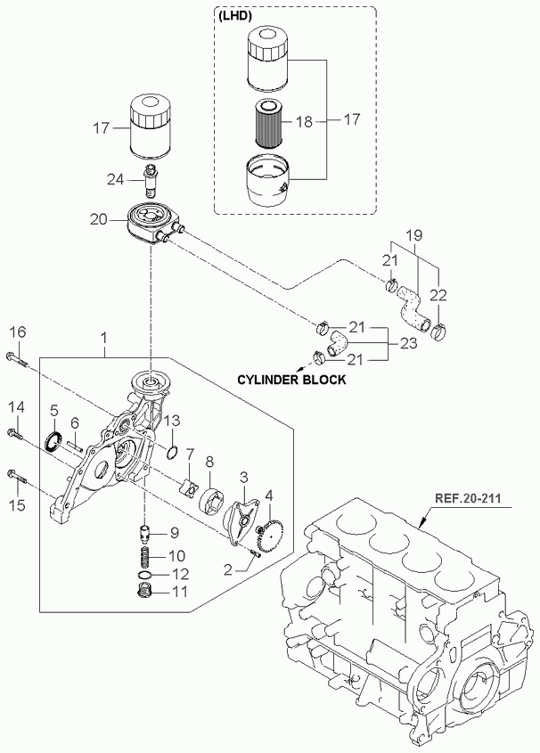 KIA 26320 27000 - Oil Filter parts5.com