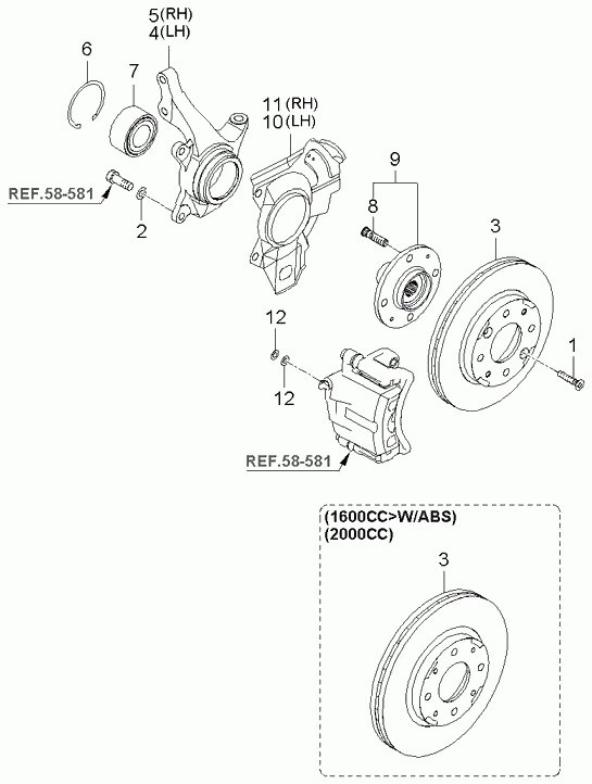 Hyundai 517202D200 - Lożisko kolesa - opravná sada parts5.com