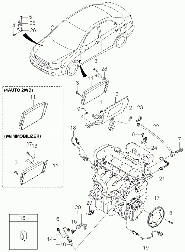 KIA 3921026610 - Lambda sensörü parts5.com