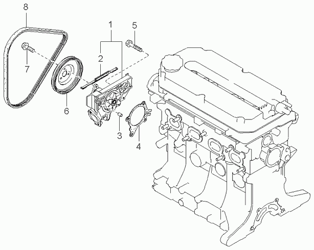 Hyundai 0K21A-18-381 - Поликлиновой ремень parts5.com