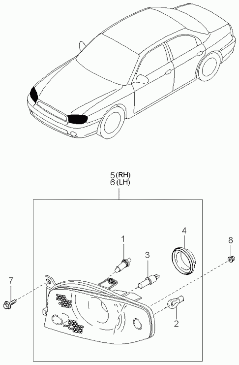 KIA 0K2BA51B05 - Motor de arranque parts5.com