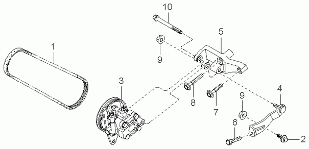 KIA MB366 15907A - Hosszbordás szíj parts5.com