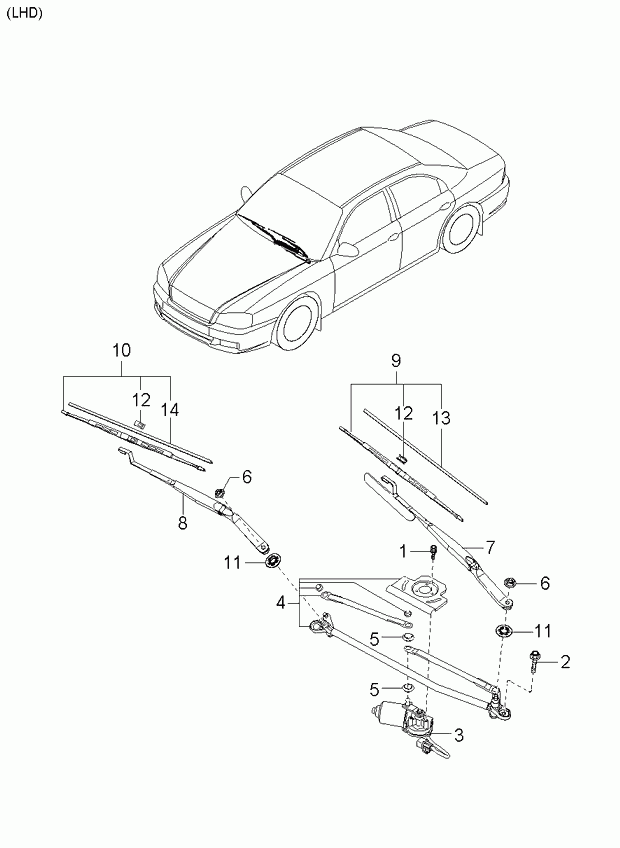 KIA 98360-38000 - Pióro wycieraczki parts5.com