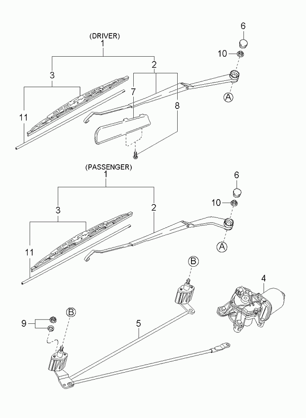 KIA 0K201 67330A - Silecek süpürgesi parts5.com