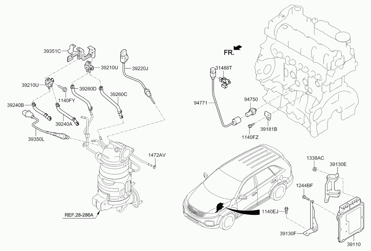 Hyundai 393502A410 - Sonda Lambda parts5.com