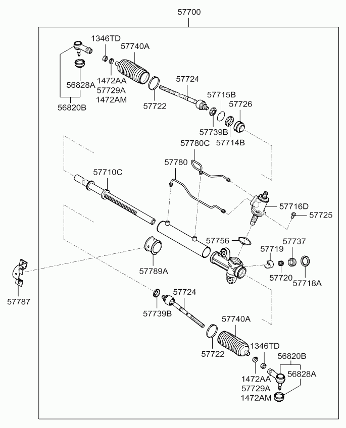 Hyundai 56820-2F000 - Hlava příčného táhla řízení parts5.com