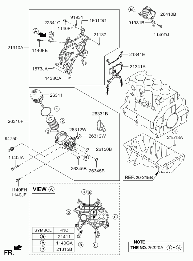 KIA 26310 2A520 - Filtru ulei parts5.com