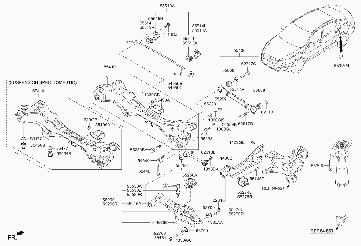 Hyundai 55250-3R000 - Brat, suspensie roata parts5.com