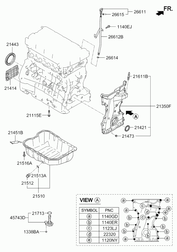 KIA 2145133T00 - Joint d'étanchéité, carter d'huile parts5.com