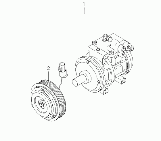 KIA 0K56E-61-450A - Compresor, climatizare parts5.com