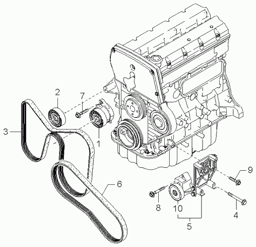 KIA 0K552 15909 - Correa trapecial poli V parts5.com