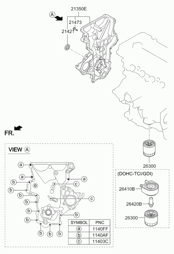 KIA 2630035531 - Маслен филтър parts5.com