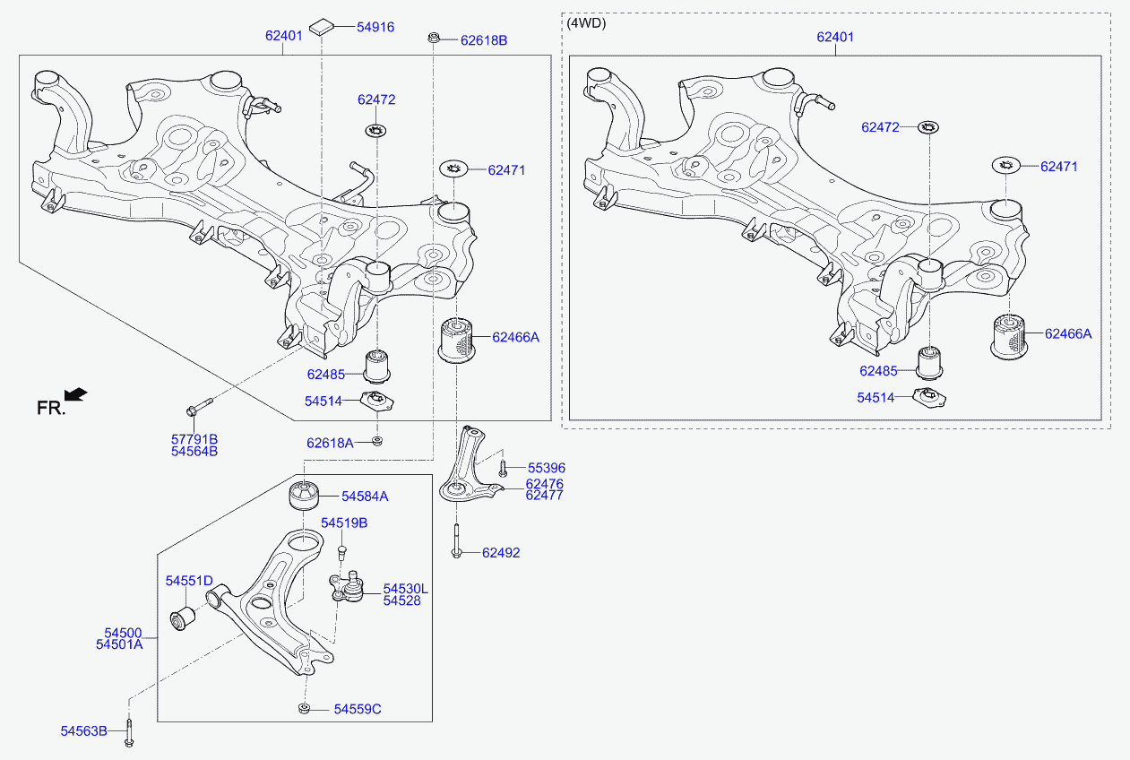 KIA 54530D7100 - Rótula de suspensión / carga parts5.com