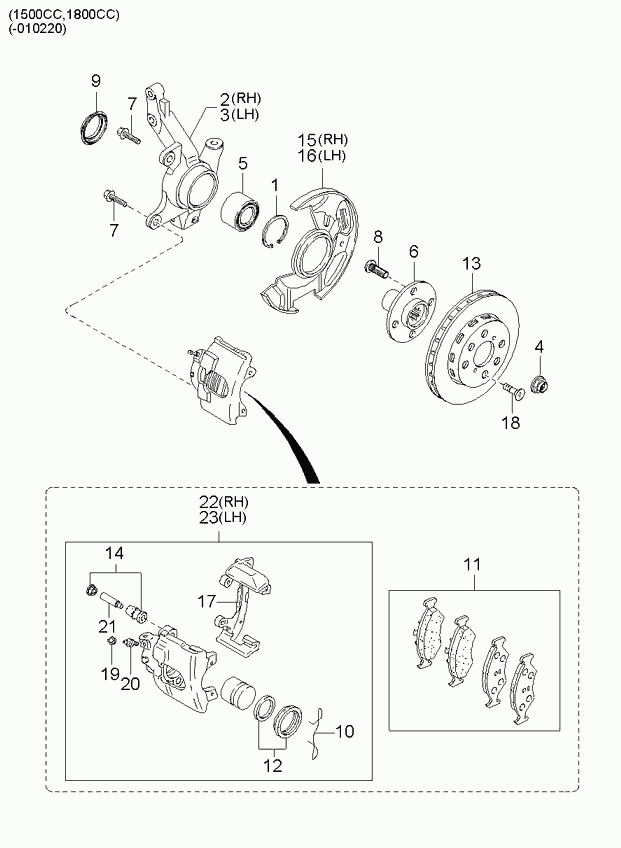 KIA 0K24033694 - Ohjainhylsysarja, jarrusatula parts5.com