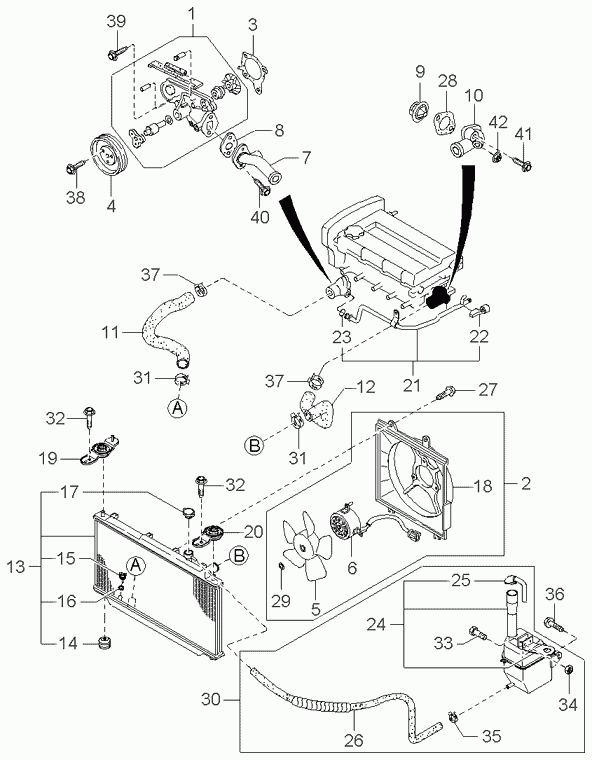 Hyundai 0K201-15-171 - Termostat, środek chłodzący parts5.com