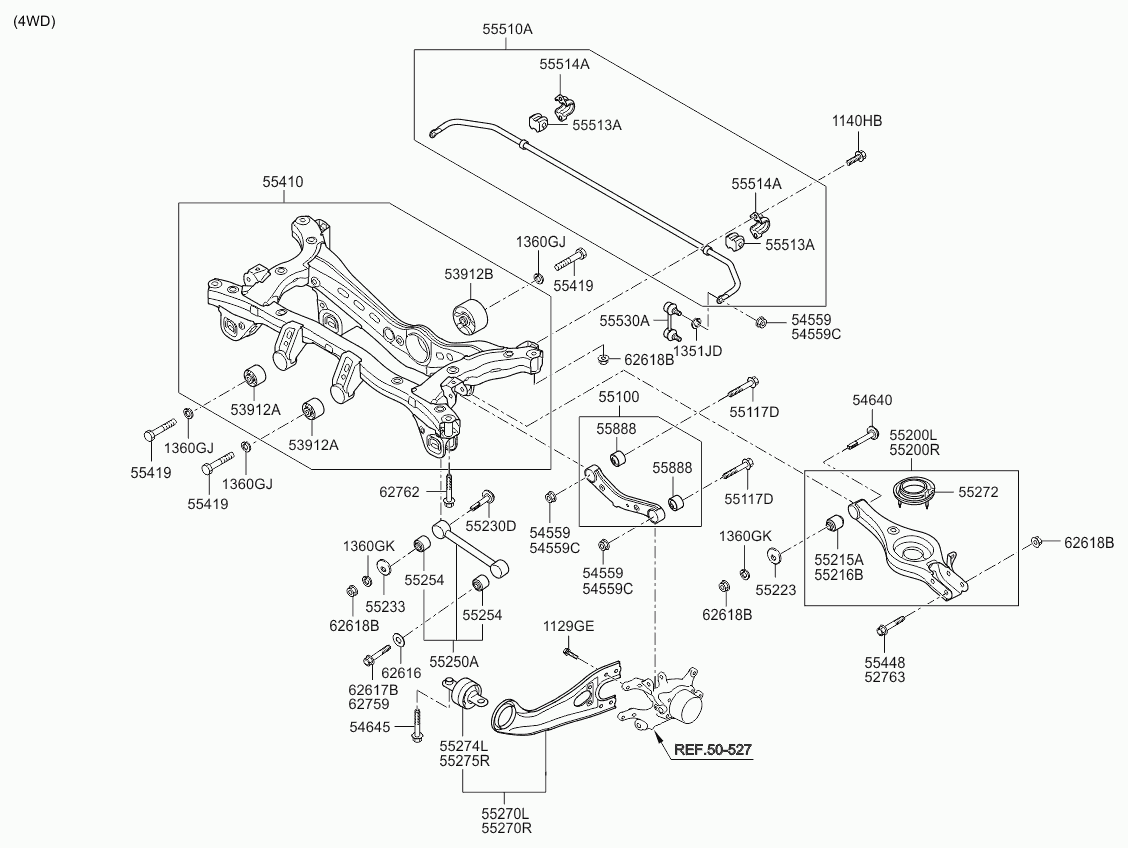 KIA 55253-2S100 - Suport,trapez parts5.com