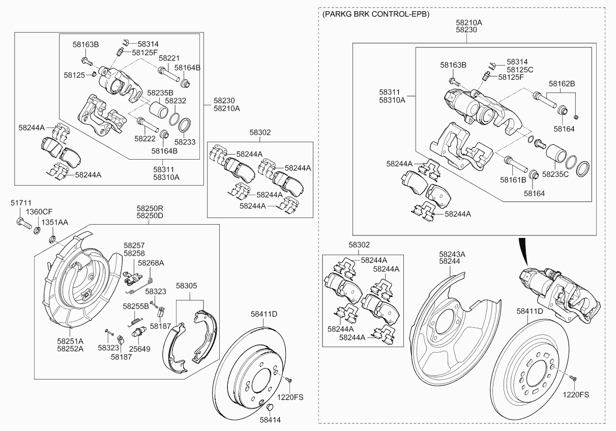 Hyundai 583023ZA00 - Set placute frana,frana disc parts5.com