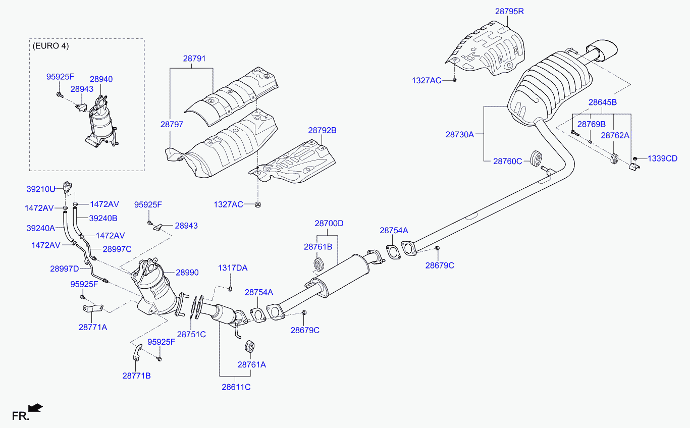 Hyundai 1472013006 - Push Rod Tube parts5.com