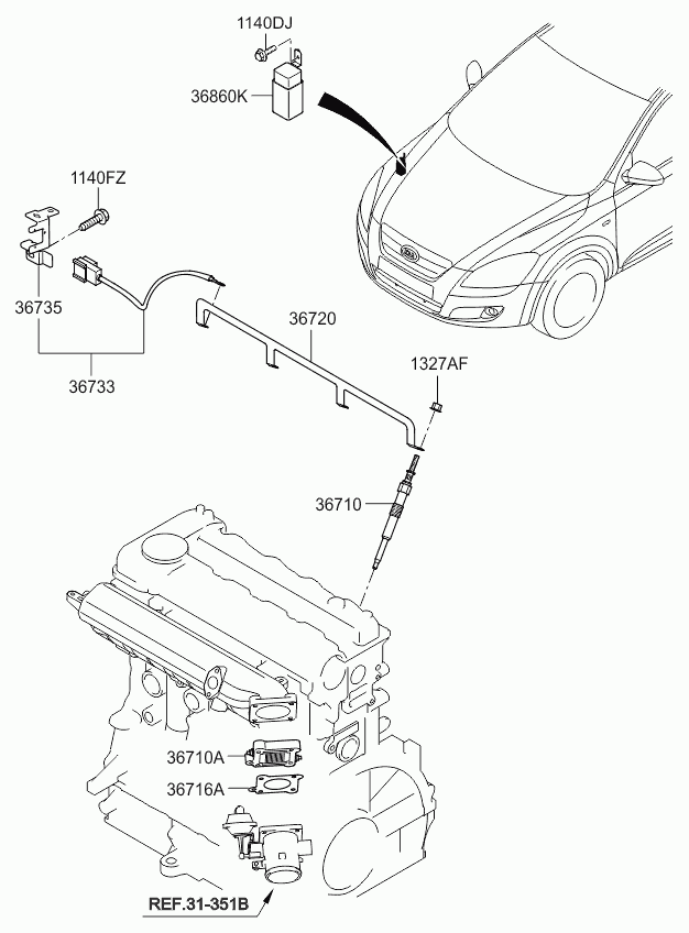 Hyundai 36710-2A 100 - Vzigalne svecke parts5.com