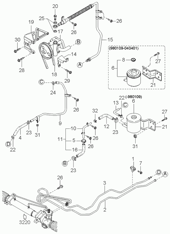 Hyundai K995621400 - Rondelle d'étanchéité, vis de vidange d'huile parts5.com