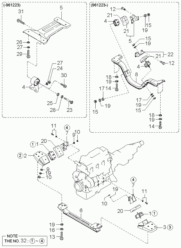 MAZDA 0K60A-39-340A - Suport motor parts5.com