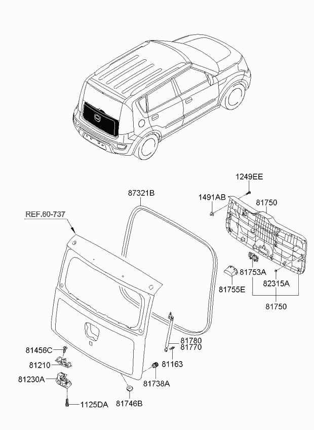 KIA 81770-2K000 - Amortizor portbagaj parts5.com