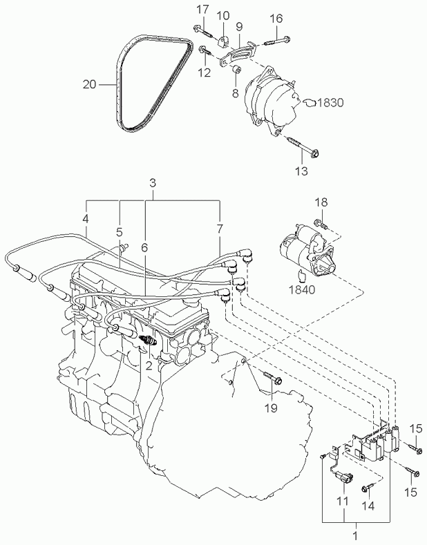 KIA 0K2A1 18110 - Gyújtógyertya parts5.com