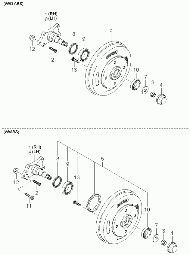 KIA MB00233047 - Set rulment roata parts5.com