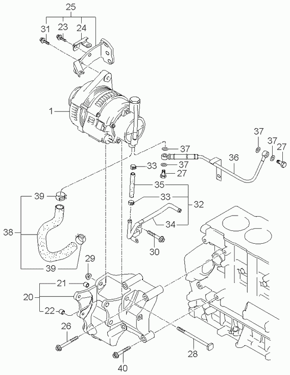 Hyundai 37300-27012 - Alternador parts5.com